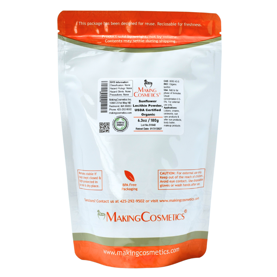 Sunflower Lecithin Powder, USDA Certified Organic image number 0